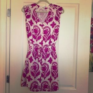 Diane von Furstenberg Button-front Silk Dress Sz 4
